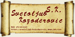Svetoljub Kozoderović vizit kartica